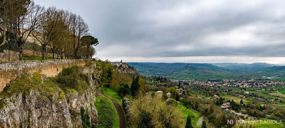 Green valleys from Orvieto, Italy