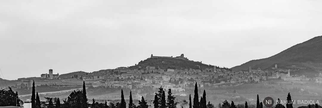 Vista de Asis desde Santa Maria degli Angeli