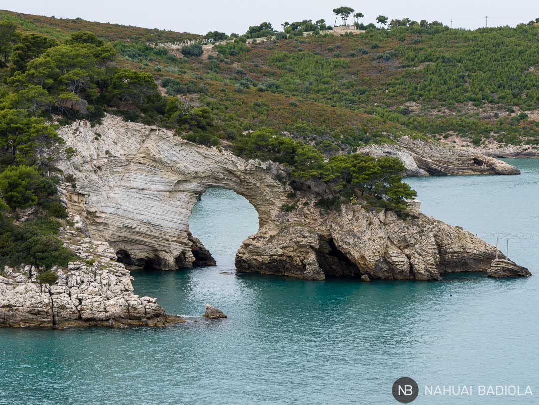 Arch of San Felice near Vieste, Gargano Park, Puglia, Italy.