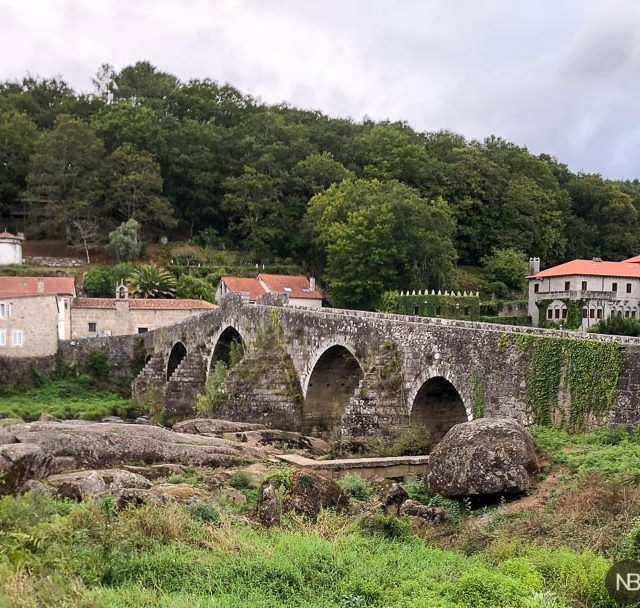 Panoramica de Ponte Maceira, camino desde Santiago a Finisterre